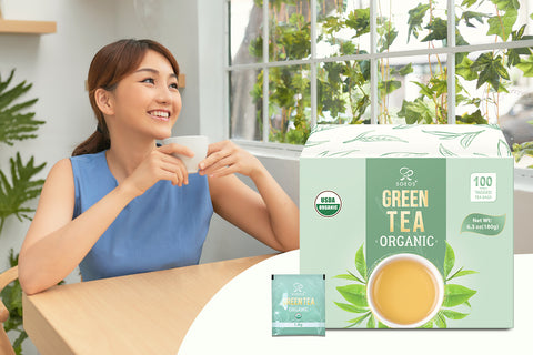Soeos Organic Green Tea nourishes the mind, body and soul