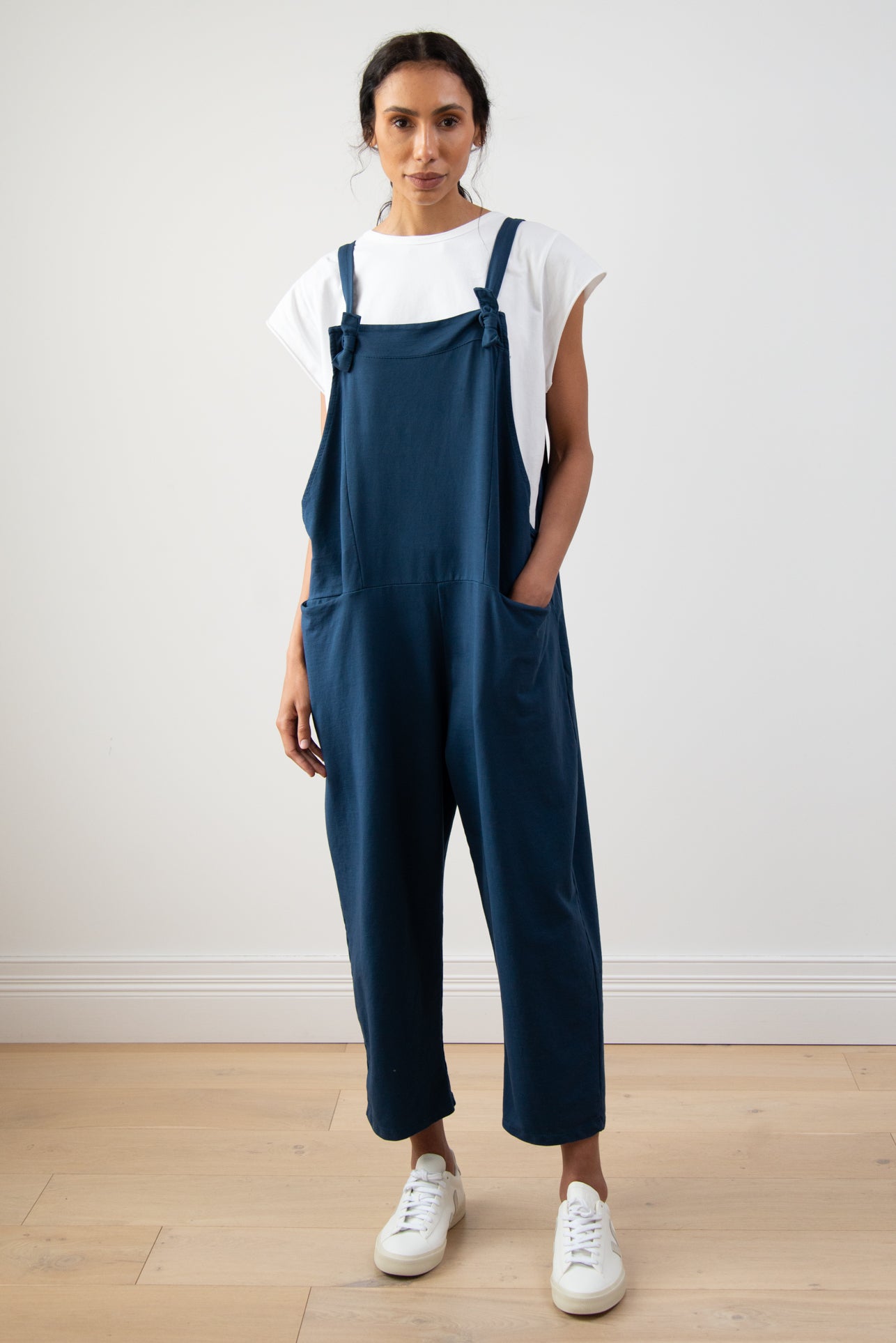 RESTOCKED | Boyfriend Dungarees | Navy – JAKI