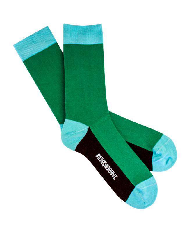 Rich&Vibrant Solid Green - Organik Pamuklu Soket Çorap - doashop