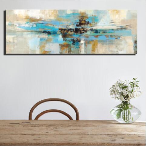 Verbazingwekkend Large Size 50X150CM Abstract Canvas Painting For Living Room Wall FZ-04