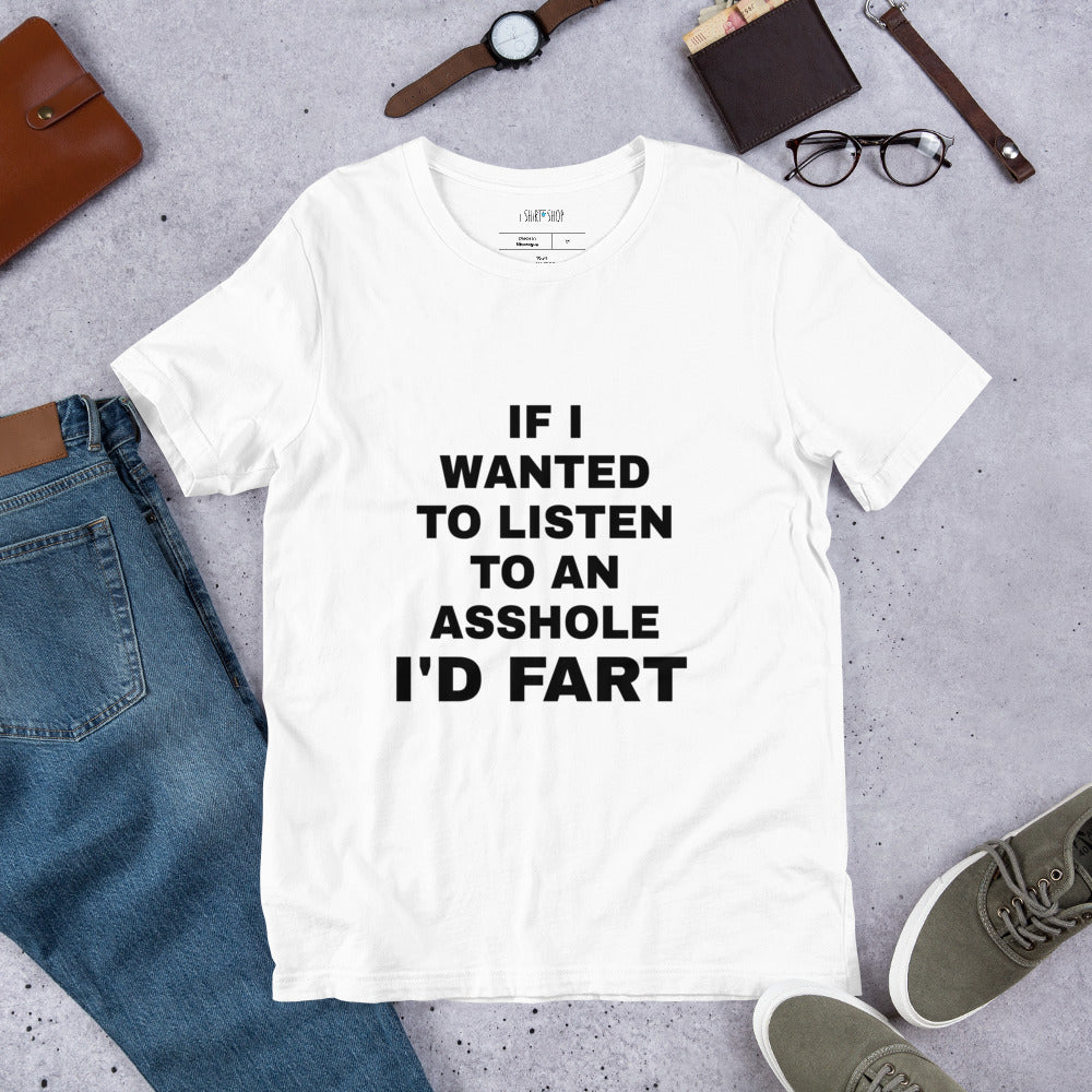 If I Wanted To Listen Short-Sleeve Unisex T-Shirt
