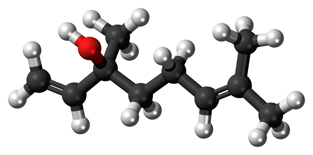 Linalool molecuul 3D