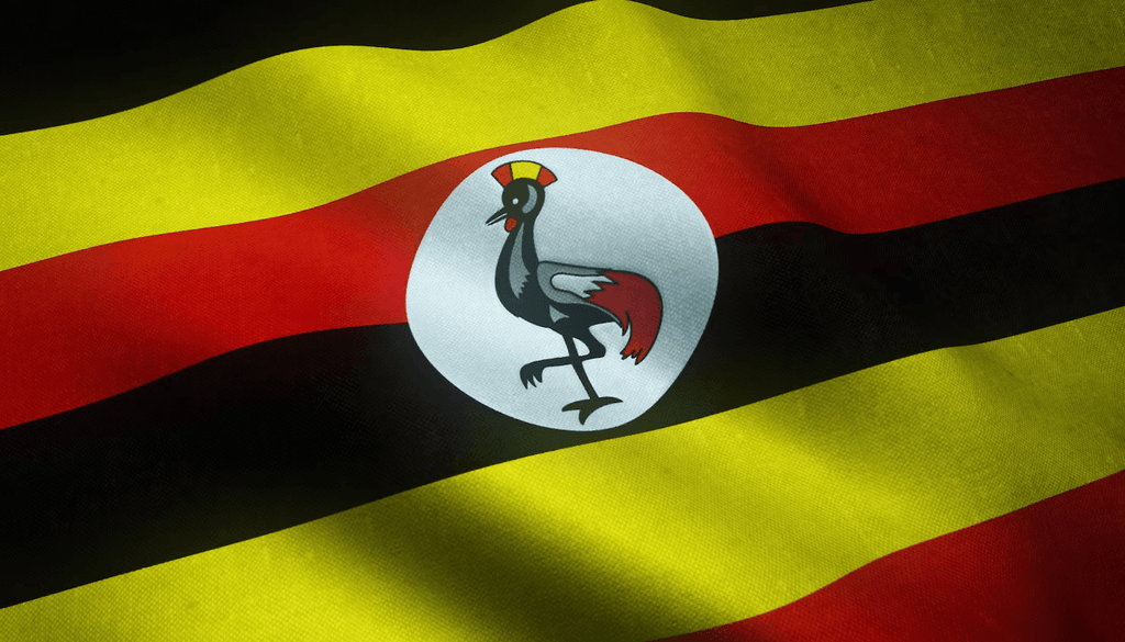 Uganda-Flagge