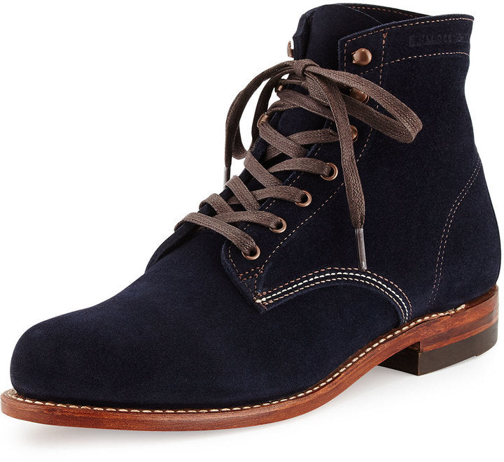 wolverine 1000 mile navy suede