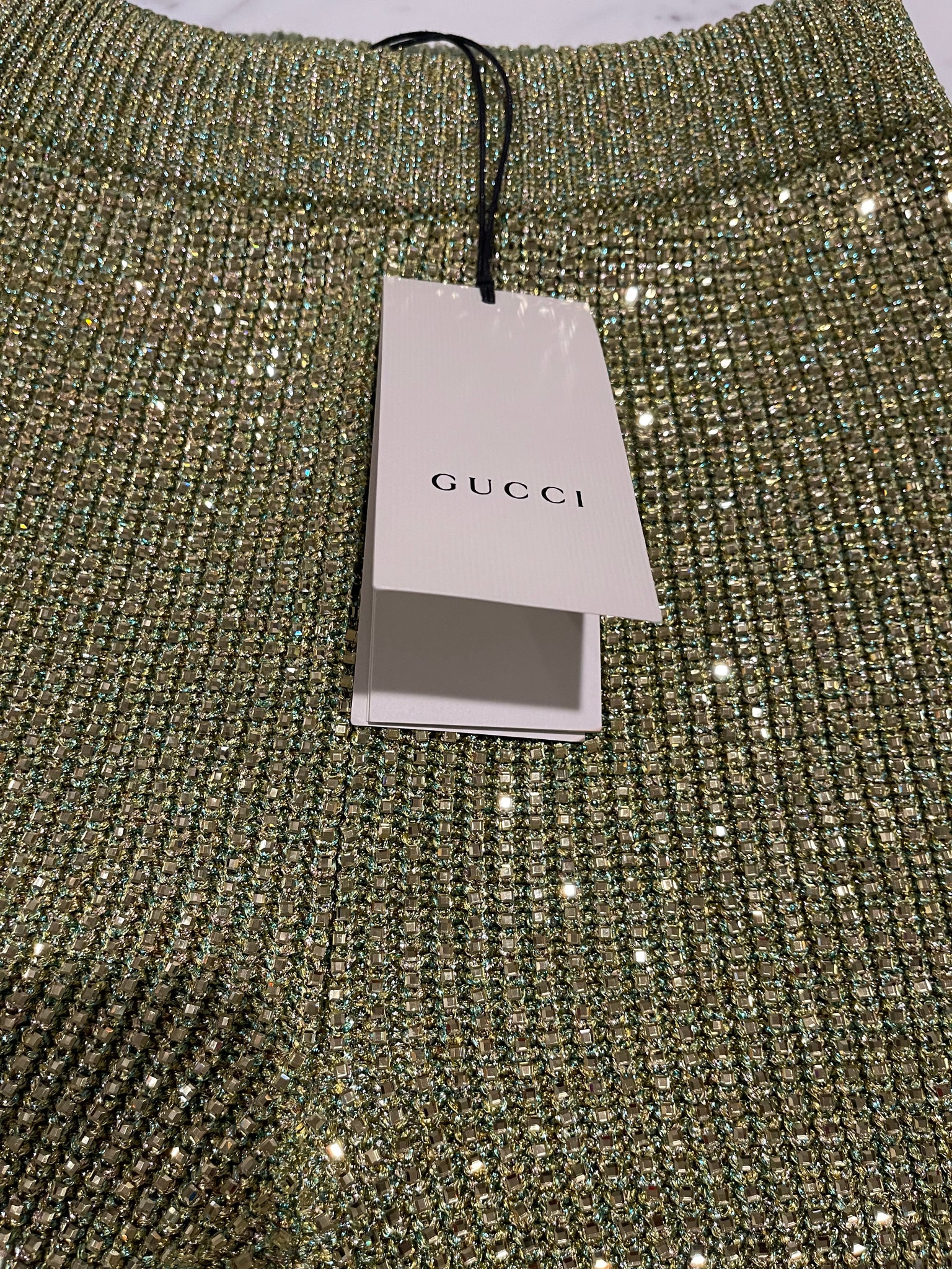 gucci rhinestone pants