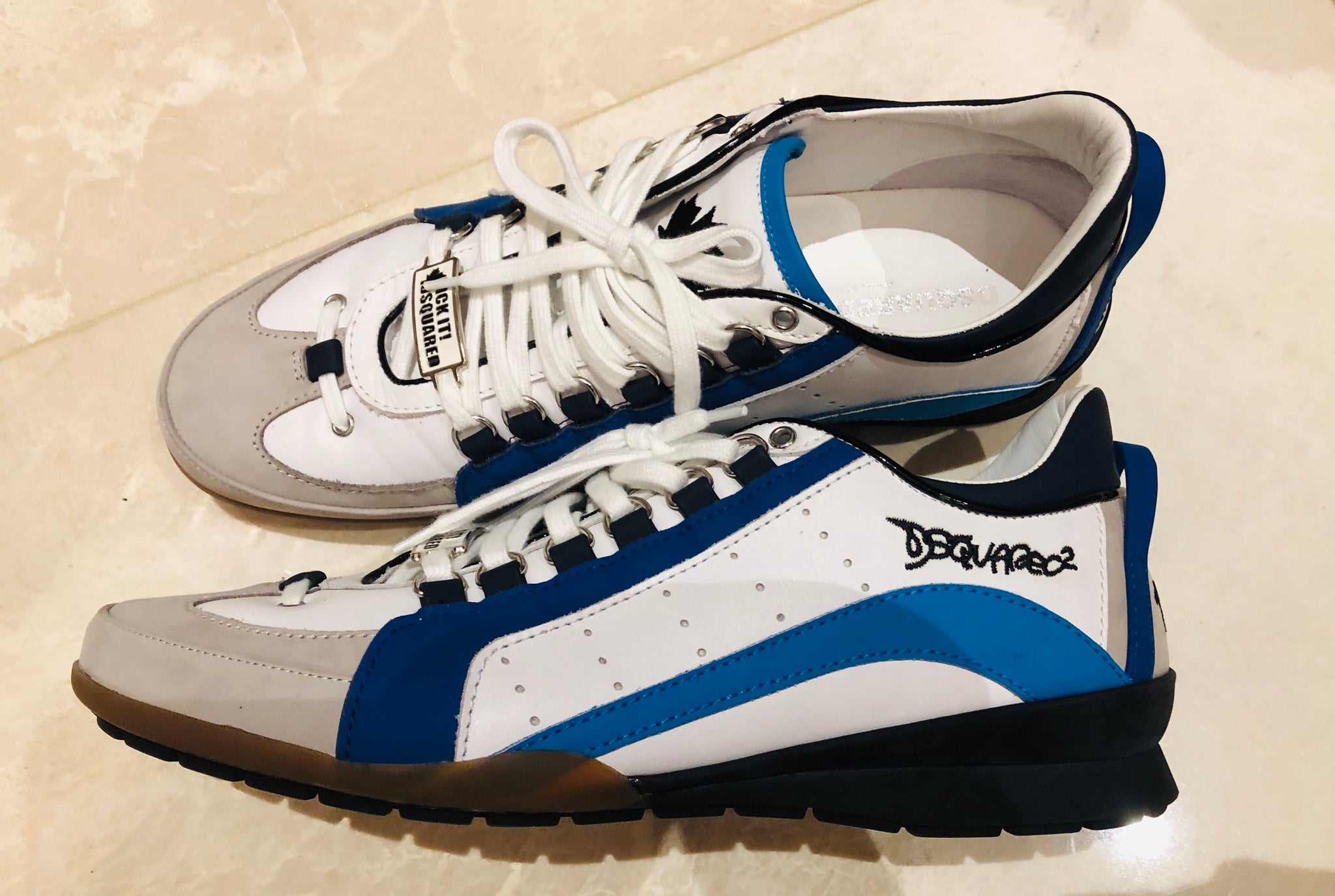Blue/white Sneakers Sz 45/12 – Wopsters Closet