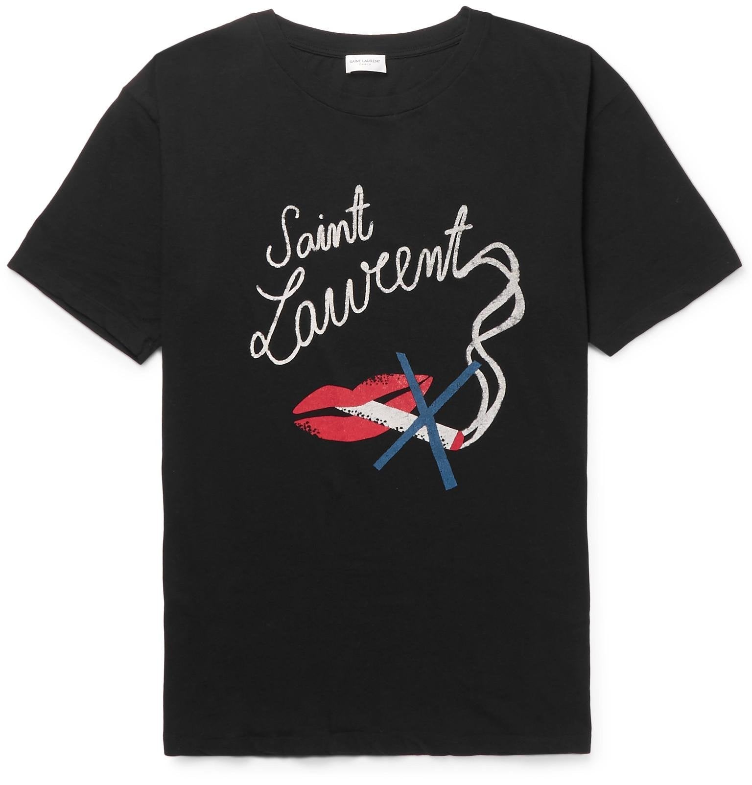 SAINT LAURENT forever smoking Tシャツ | myglobaltax.com