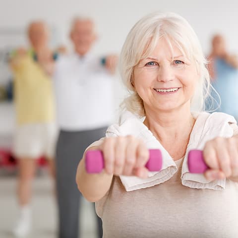 woman exercising