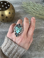 Turquoise Heart Ring