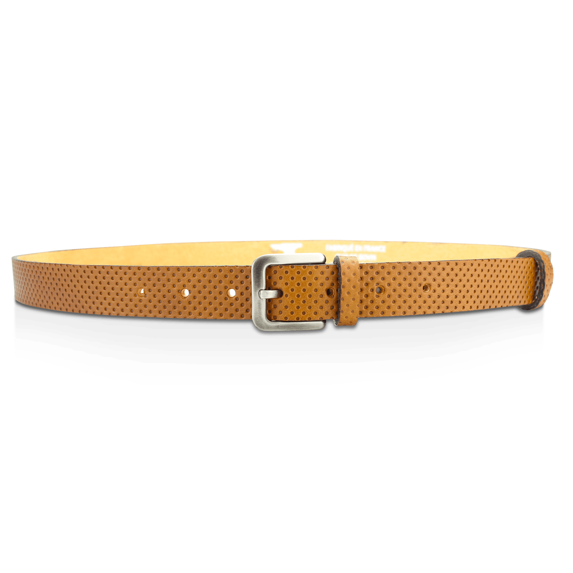 Ceinture à passant avec anneau en D de 25 mm pour femme en noir