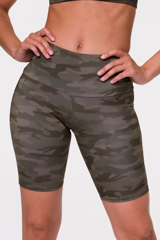 biker shorts camo