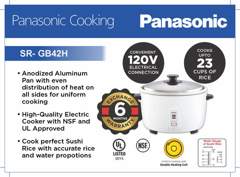 Panasonic Rice Cooker SR-GB42H Taiko Corp.