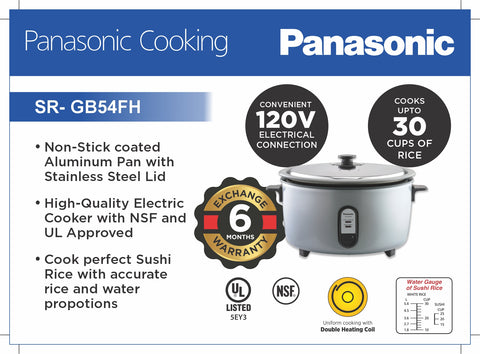 Panasonic Rice Cooker SR-GB54FH