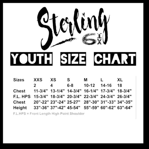 Next Level Kids Size Chart