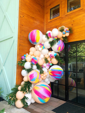 hand painted balloons in houston by revelry goods