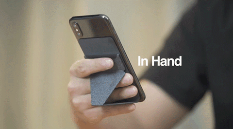 Invisible Foldaway Paper-thin Micro Wallet Phone Stand