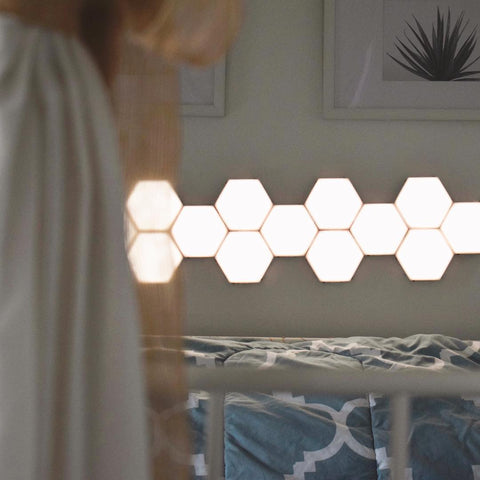 LED Hexagonal Touch Sensitive Magnetic Modular Lighting System - Helios Touch Wall Light