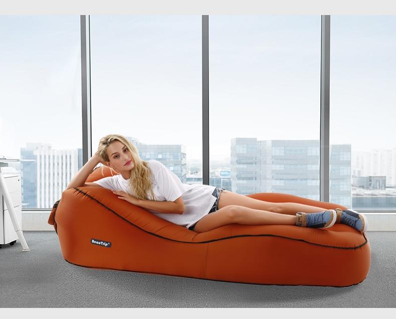 lazy lounger inflatable air bed sofa