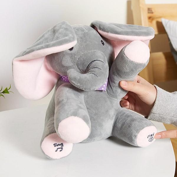 peek a boo musical elephant