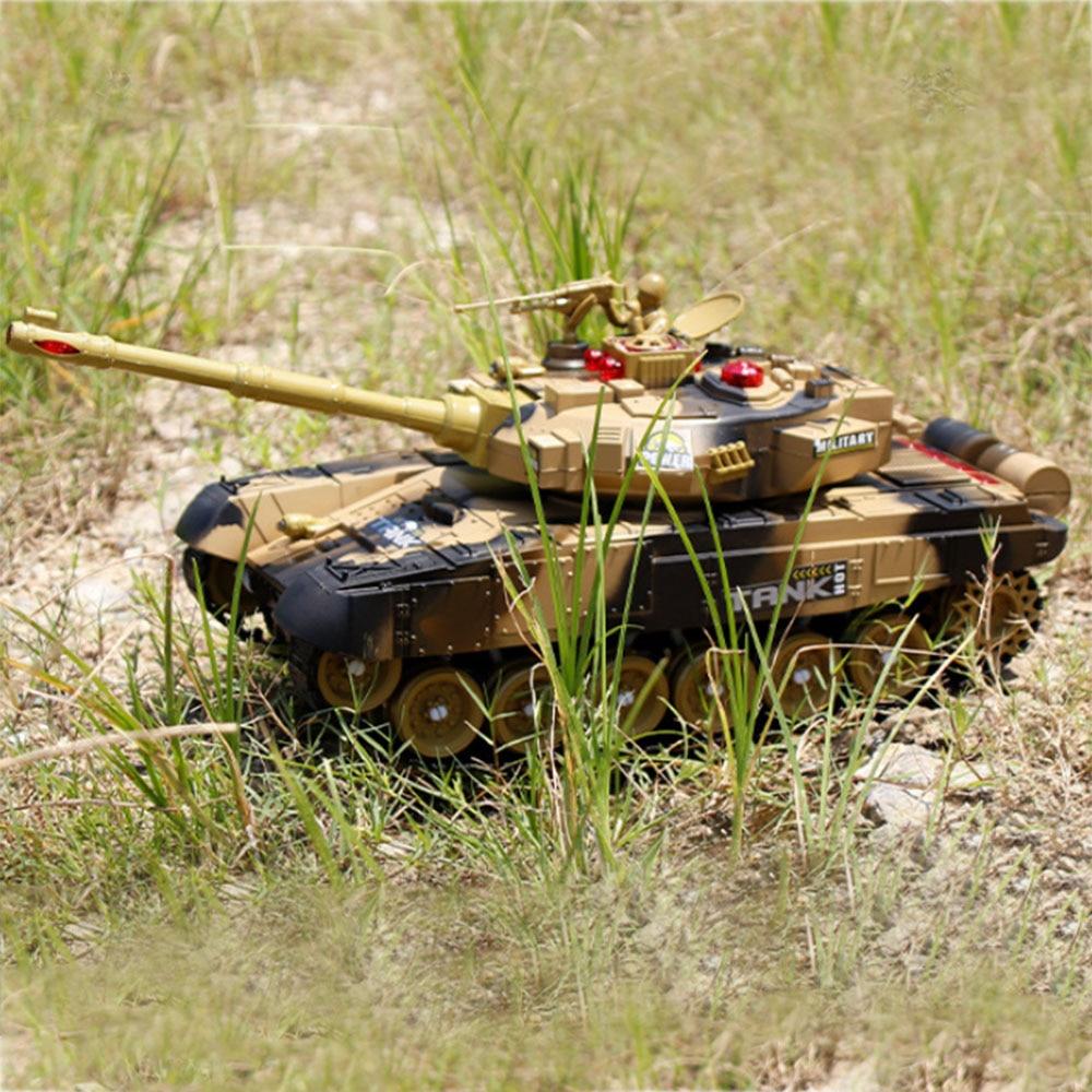 rc tank battle with real gun
