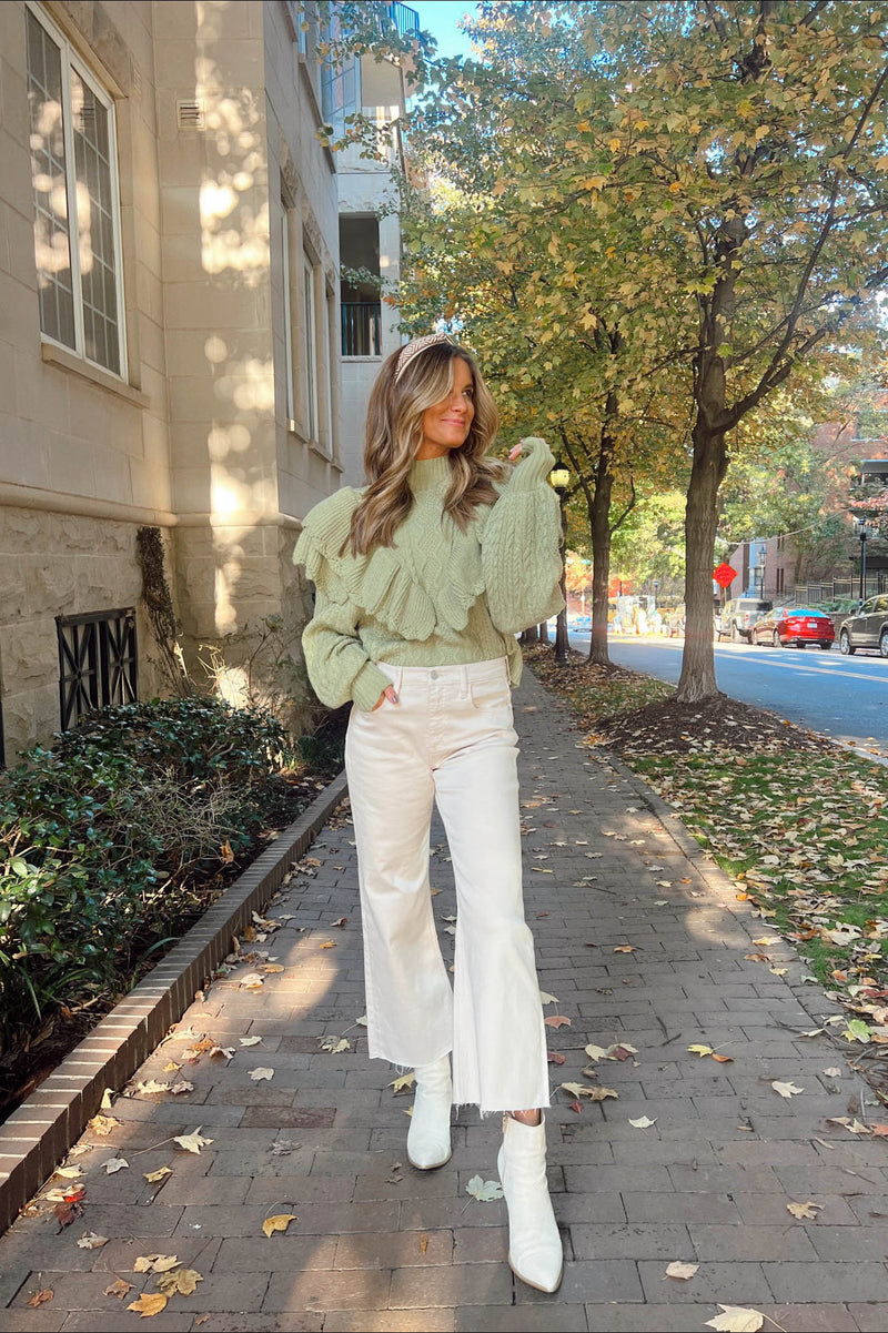 13 Ways to Wear White Cropped Flare Jeans - Crystalin Marie