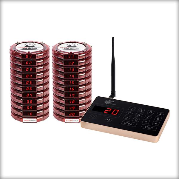 Restaurant Paging System Guest Pager System Vibrating Coaster