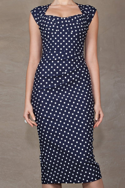 stop staring polka dot dress