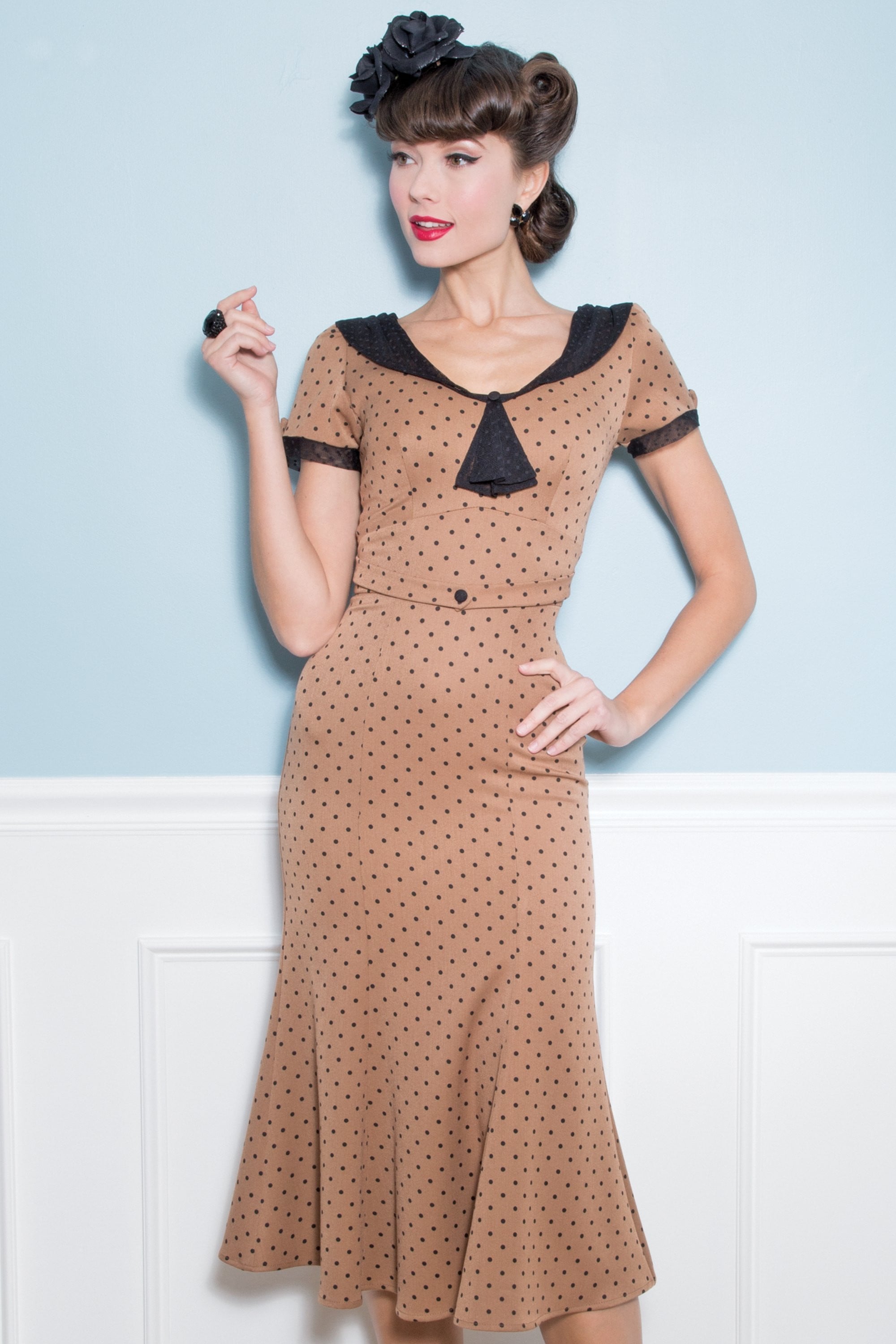 stop staring polka dot dress