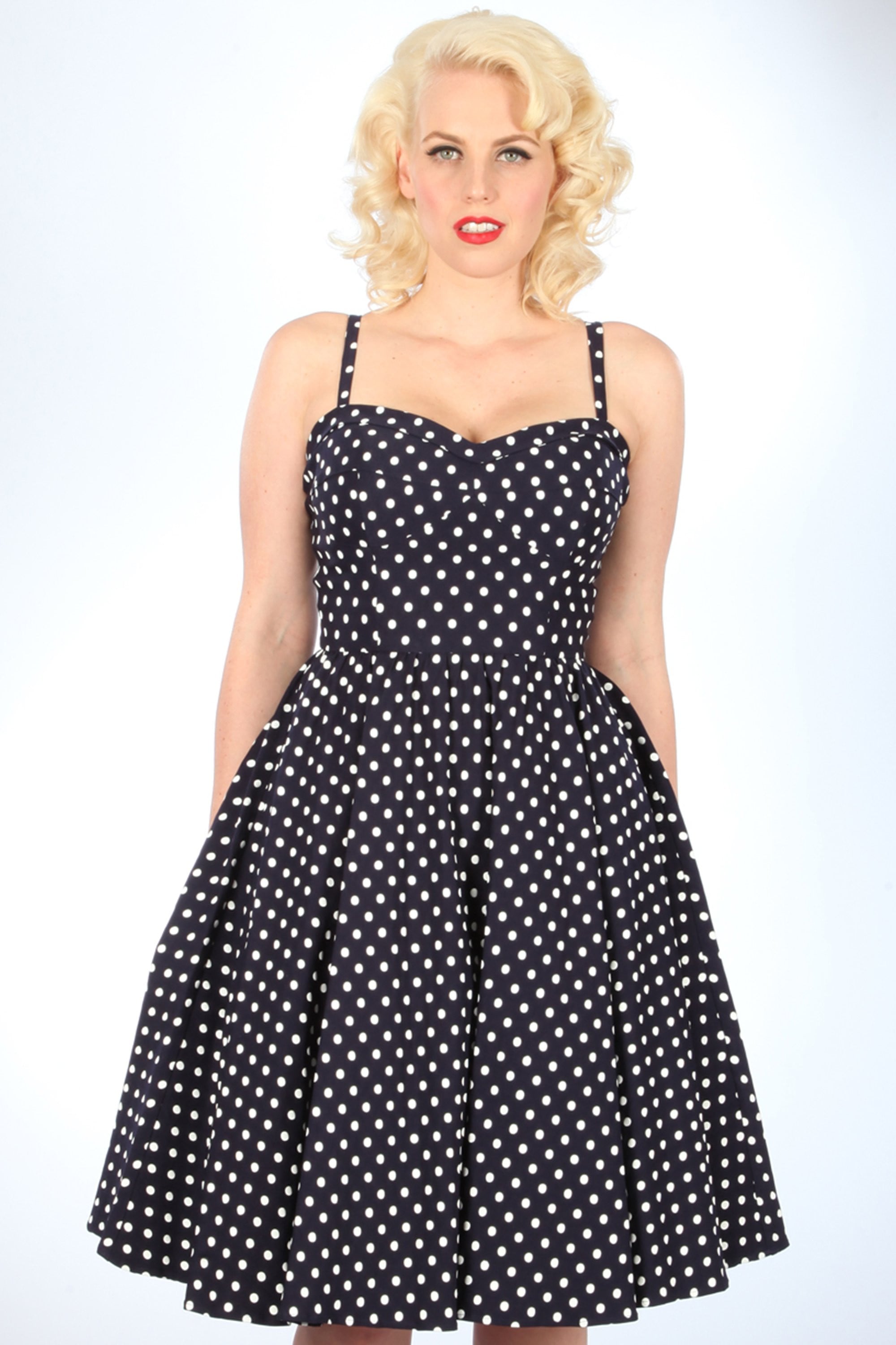 Retro Vintage Small Tits - Summertime Polka Dot Dress