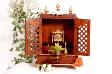 Wooden Temple with Beautiful Jaali Doors