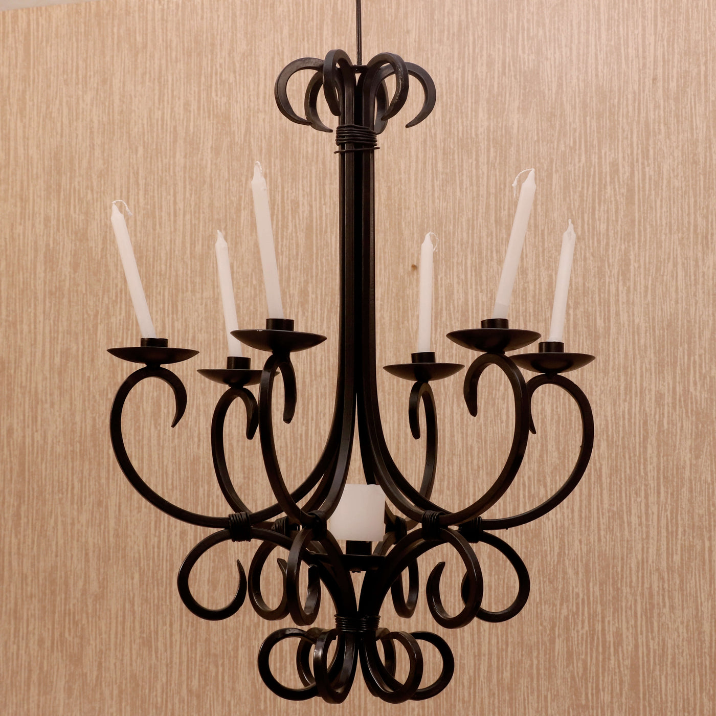 Metal Candle Stand Chandelier - Candle Holder