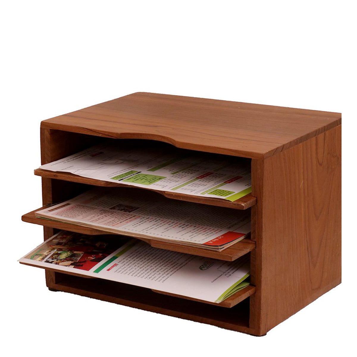 Desk Organizer Wooden File Shelf Magazine Rack Book Ends Document Storage  Box with Drawer at Rs 499/piece, VED ROAD, Surat
