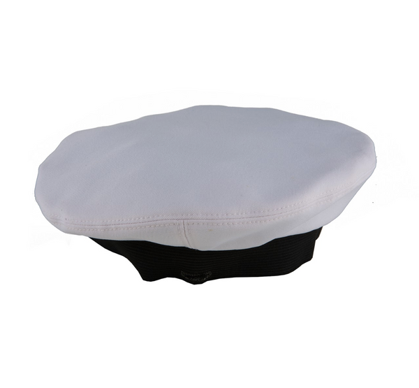NAVY White CNT Dress Cap Cover | Uniform Trading Company