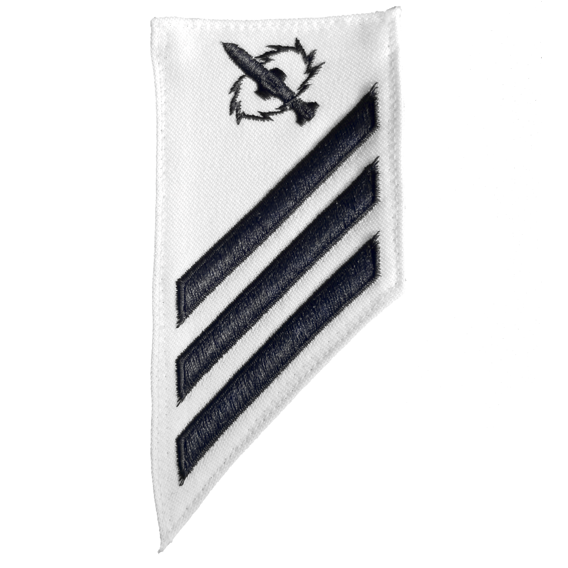 NAVY E2E3 Combo Rating Badge Missile Technician White Uniform