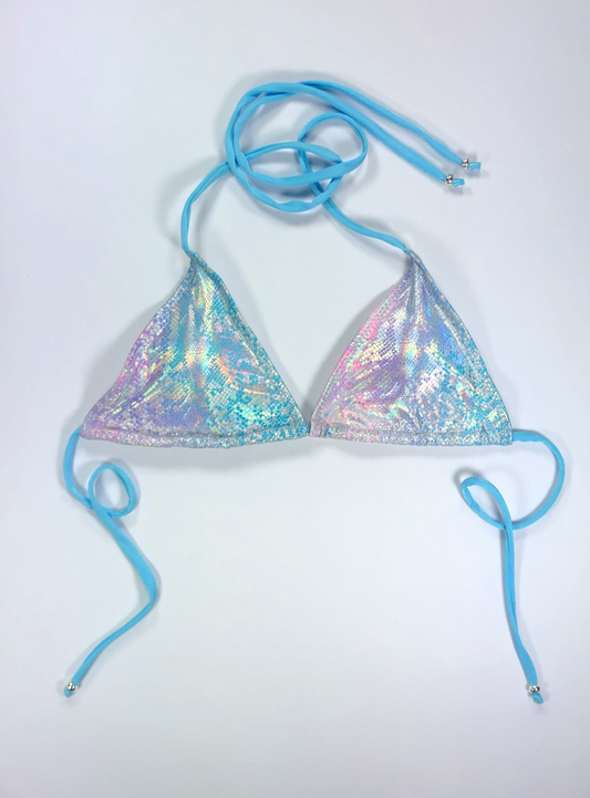 NEW NWT XS / 00 Removeable Straps & Pads Metallic Shimmer Bikini Top  XHILARATION on eBid United States