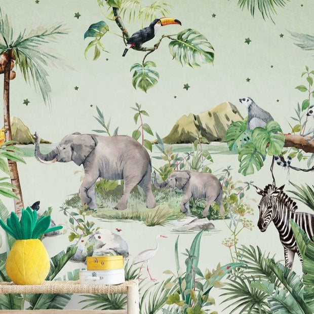 Wild Animal Wallpaper Mural