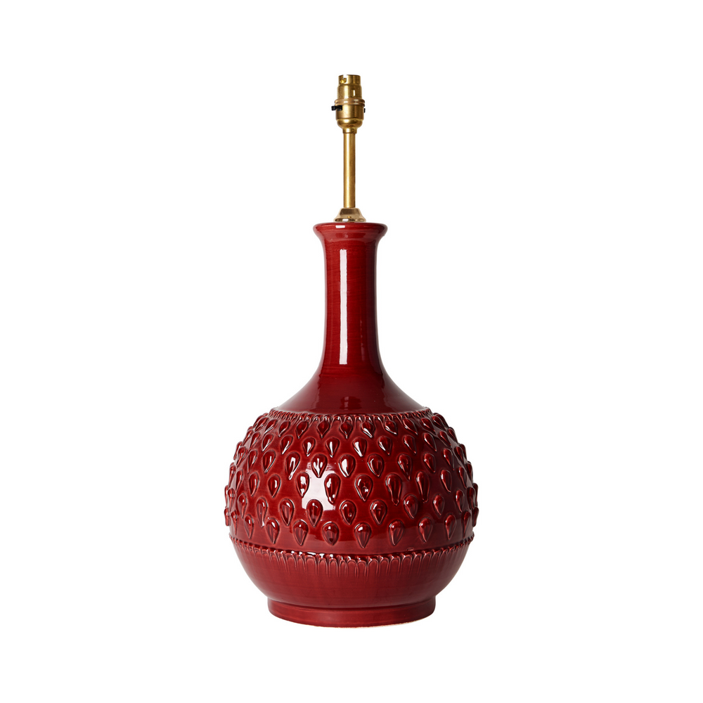 Amara Red Lamp Base 1