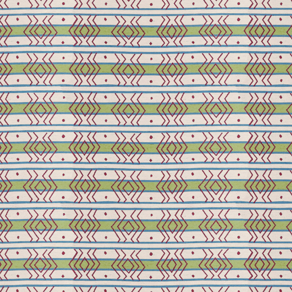 Azteca Stripe Leaf Fabric 1