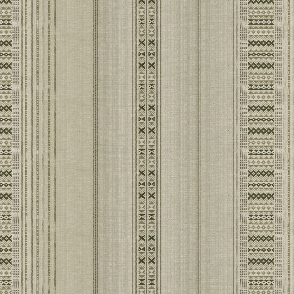 Ethnic Stripe Kiwi Fabric 5