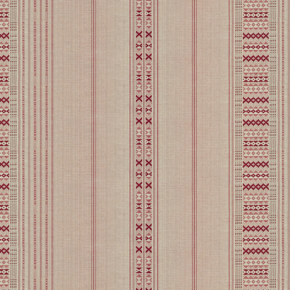 Ethnic Stripe Red Fabric 7