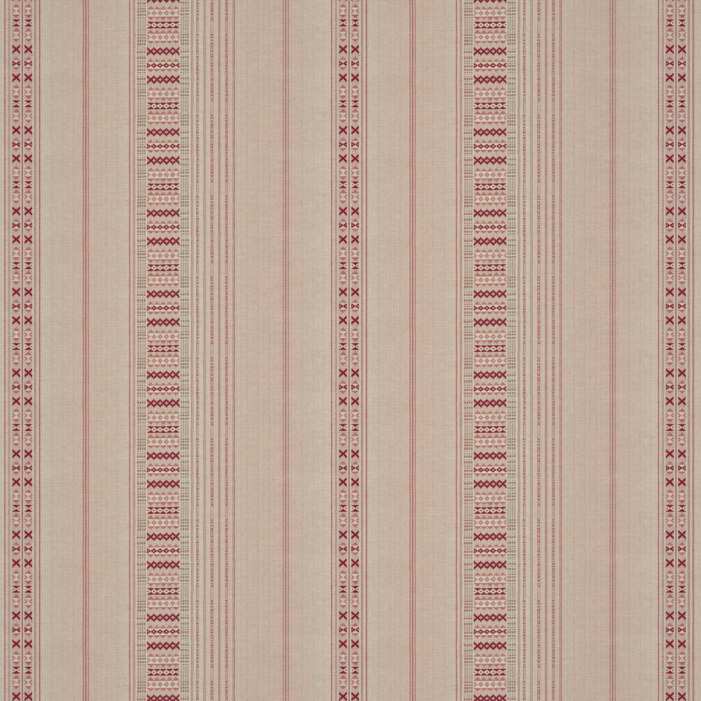 Ethnic Stripe Red Fabric 8