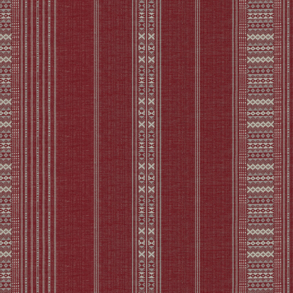 Ethnic Stripe Red Fabric 5