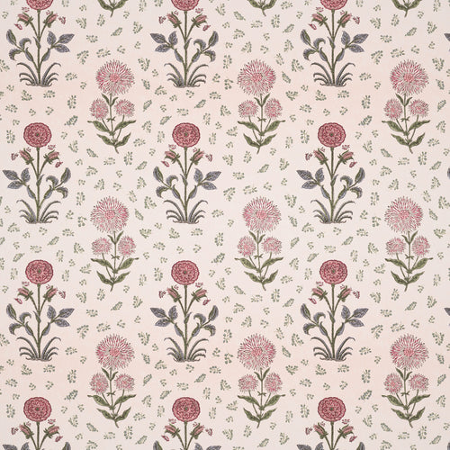 Magda Pink/Green Wide-Width Wallpaper Sample