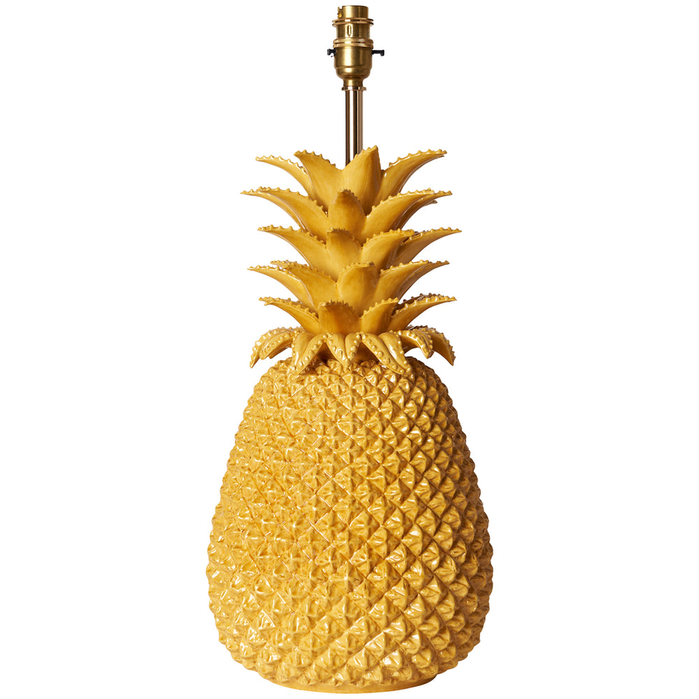 Mustard Pineapple Ceramic Lamp Base 1