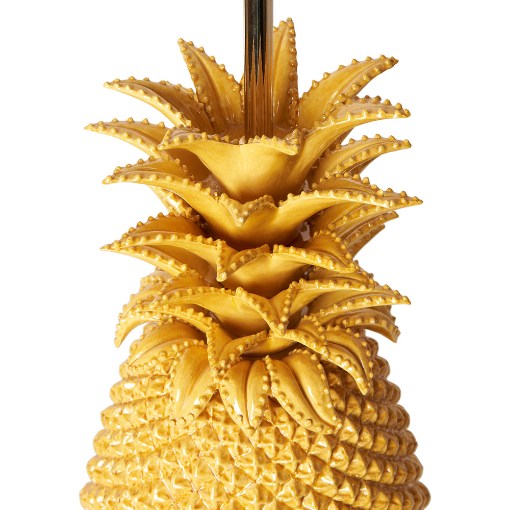 Mustard Pineapple Ceramic Lamp Base 5