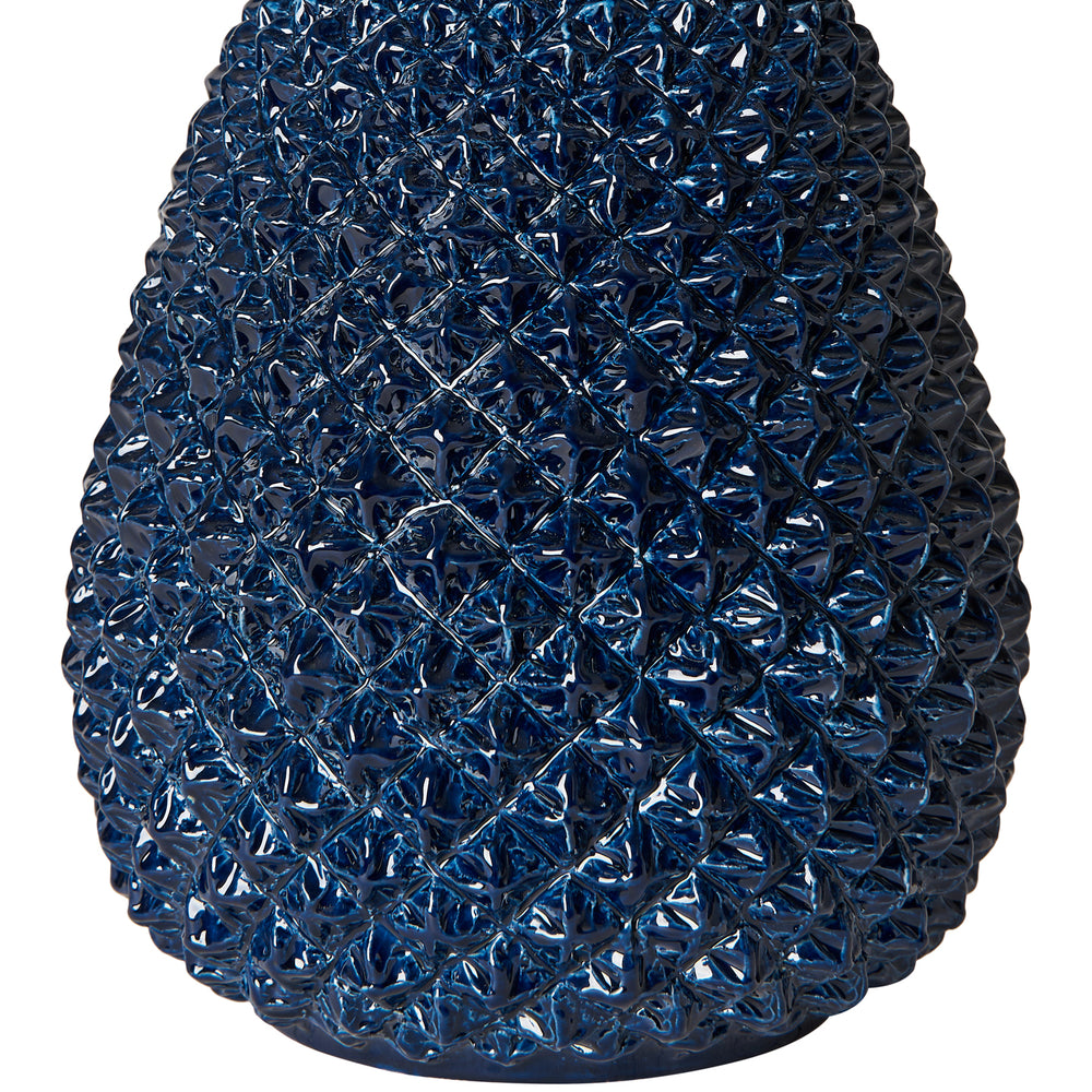 Indigo Pineapple Ceramic Lamp Base 4