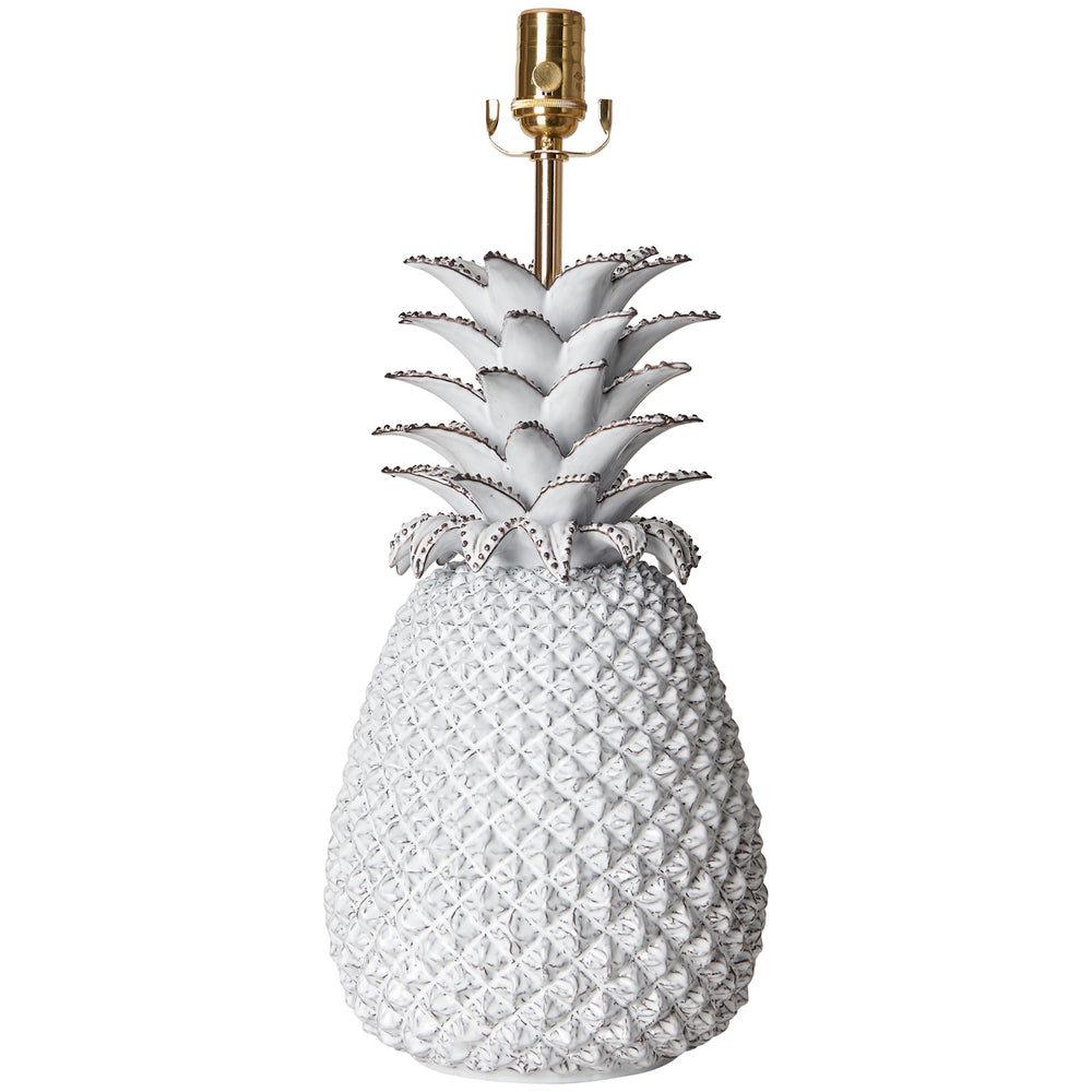 White Pineapple Ceramic Lamp Base 1