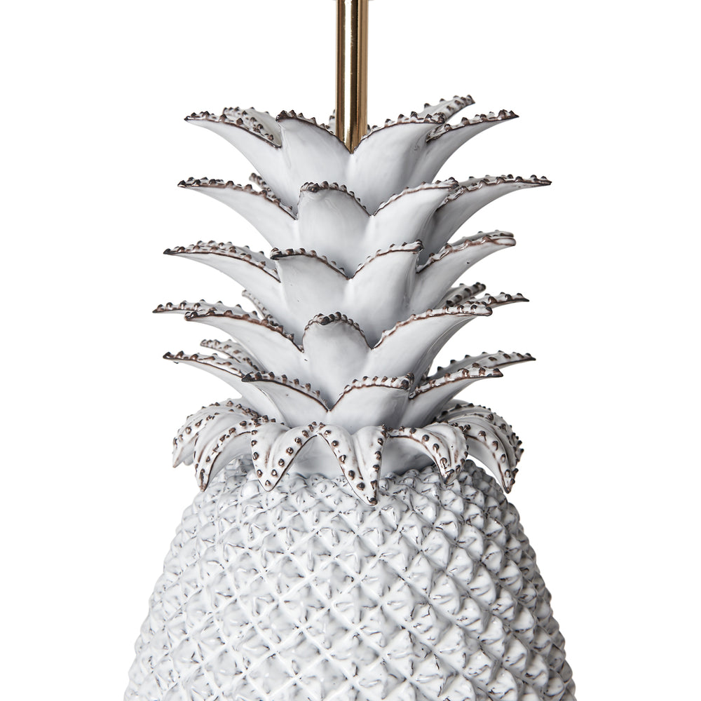 White Pineapple Ceramic Lamp Base 3