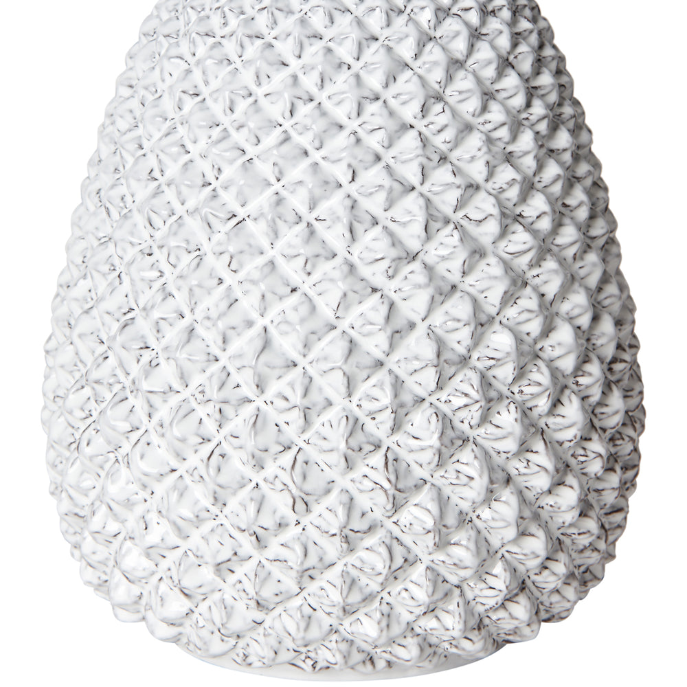 White Pineapple Ceramic Lamp Base 4