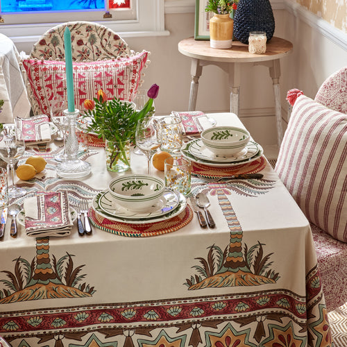 Pink and Orange Ghanaian Woven Table Mat